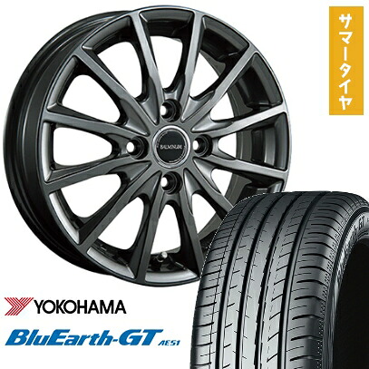 【取付対象】185/60R15 夏タイヤ ホイール4本セット YOKOHAMA ブルーアース GT AE51 (4/100車用) BRIDGESTONE バルミナ AR12 15インチ【送料無料】