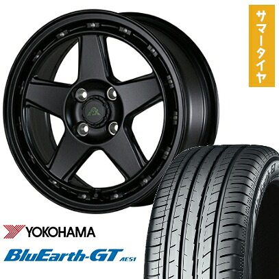 【取付対象】185/60R16 夏タイヤ ホイール4本セット YOKOHAMA ブルーアース GT AE51 (4/100車用) ALGERNON フェニーチェ クロスXC5 16インチ【送料無料】