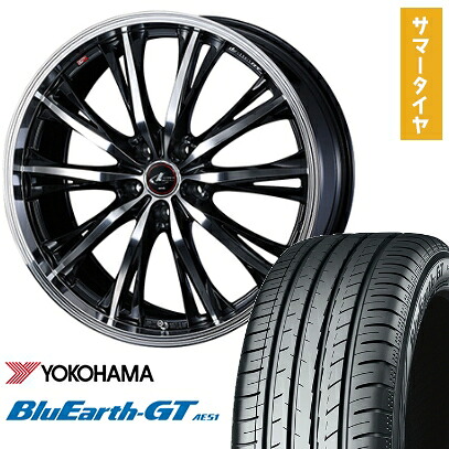【取付対象】205/65R16 夏タイヤ ホイール4本セット YOKOHAMA ブルーアース GT AE51 (5/114車用) WEDS レオニス RT 16インチ【送料無料】