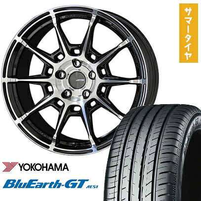 【取付対象】235/40R19 夏タイヤ ホイール4本セット YOKOHAMA ブルーアース GT AE51 (5/114車用) KYOHO ガレルナ レフィーノ 19インチ【送料無料】