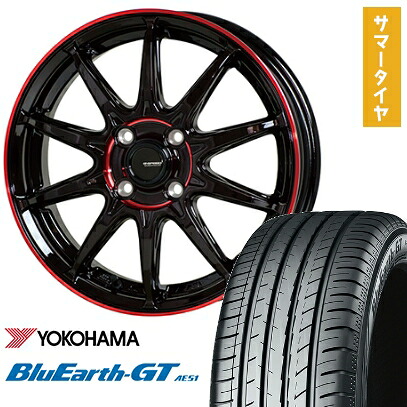 【取付対象】185/65R15 夏タイヤ ホイール4本セット YOKOHAMA ブルーアース GT AE51 (4/100車用) HOT STUFF ジースピード P-05R 15インチ【送料無料】