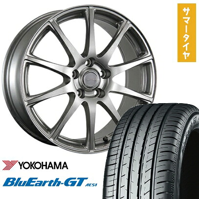 【取付対象】225/50R18 夏タイヤ ホイール4本セット (5/114車用) YOKOHAMA ブルーアース GT AE51 ブリヂストン エコフォルム SE-23 18インチ【送料無料】|アークタイヤ 店