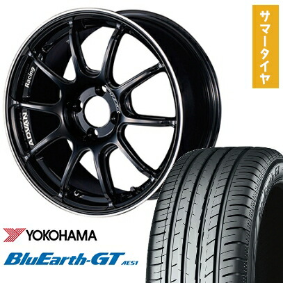 【取付対象】185/65R15 夏タイヤ ホイール4本セット YOKOHAMA ブルーアース GT AE51 (4/100車用) YOKOHAMA アドバンレーシング RZII 15インチ【送料無料】