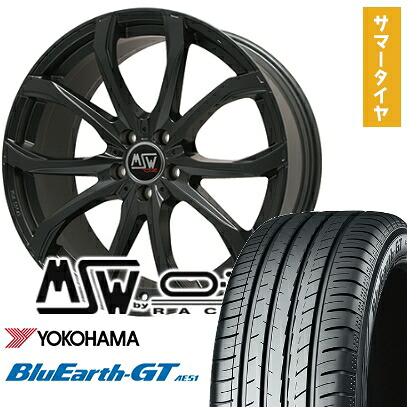 【取付対象】225/45R18 夏タイヤ ホイール4本セット YOKOHAMA ブルーアース GT AE51 (5/114車用) MSW by OZ Racing MSW 48(マットブラック) 18インチ【送料無料】｜アークタイヤ 店