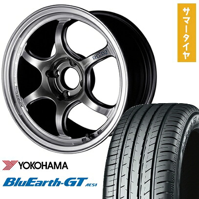 【取付対象】185/60R16 夏タイヤ ホイール4本セット YOKOHAMA ブルーアース GT AE51 (4/100車用) YOKOHAMA アドバンレーシング RG-DII 16インチ【送料無料】