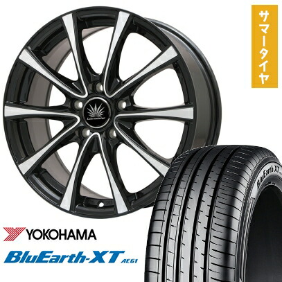 【取付対象】215/60R16 夏タイヤ ホイール4本セット YOKOHAMA ブルーアース XT AE61 (5/114車用) PREMIX アマルフィV Jr 16インチ【送料無料】