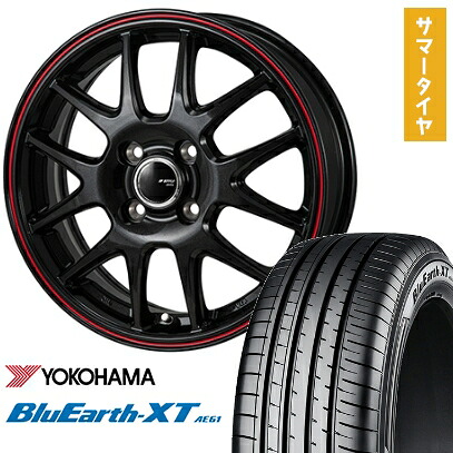 【取付対象】195/65R16 夏タイヤ ホイール4本セット ライズ/ロッキー（ガソリン） YOKOHAMA ブルーアース XT AE61 MONZA JPスタイル ジェファ 16インチ【送料無料】