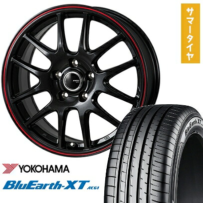 【取付対象】225/65R17 夏タイヤ ホイール4本セット YOKOHAMA ブルーアース XT AE61 (5/114車用) MONZA JPスタイル ジェファ 17インチ【送料無料】