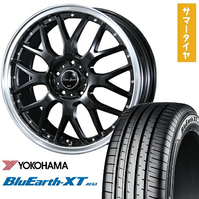【取付対象】215/50R18 夏タイヤ ホイール4本セット ヤリスクロス YOKOHAMA ブルーアース XT AE61 BLEST ユーロスポーツ タイプ815 18インチ【送料無料】