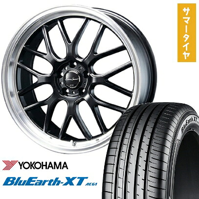 【取付対象】215/50R18 夏タイヤ ホイール4本セット ヤリスクロス YOKOHAMA ブルーアース XT AE61 BLEST ユーロスポーツ タイプ805 セミグロスブラック 18インチ【送料無料】 101,350円
