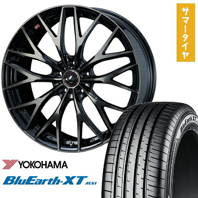 【取付対象】215/60R16 夏タイヤ ホイール4本セット YOKOHAMA ブルーアース XT AE61 (5/114車用) WEDS レオニス MX 16インチ【送料無料】 85,305円