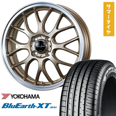 【取付対象】195/65R16 夏タイヤ ホイール4本セット ライズ/ロッキー(ガソリン) YOKOHAMA ブルーアース XT AE61 BLEST ユーロスポーツ タイプ805 アンティークブロンズ 16インチ【送料無料】|アークタイヤ 店