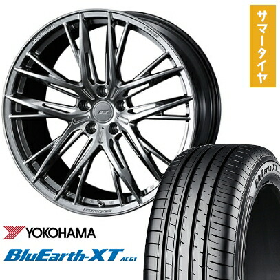 【取付対象】225/50R18 夏タイヤ ホイール4本セット YOKOHAMA ブルーアース XT AE61 (5/114車用) WEDS F-ZERO FZ-5 18インチ【送料無料】 161,500円