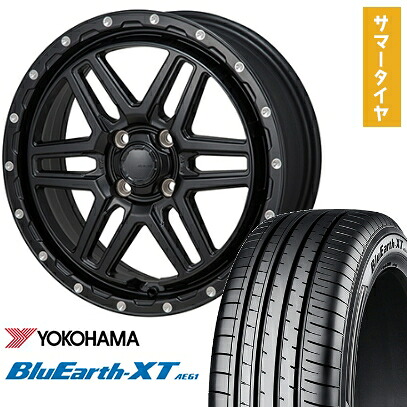 【取付対象】195/65R16 夏タイヤ ホイール4本セット ライズ/ロッキー（ガソリン） YOKOHAMA ブルーアース XT AE61 MONZA HI-BLOCK エルデ 16インチ【送料無料】