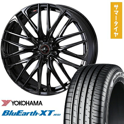 【取付対象】215/50R18 夏タイヤ ホイール4本セット YOKOHAMA ブルーアース XT AE61 (5/114車用) WEDS レオニス SK 18インチ【送料無料】
