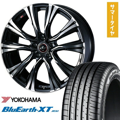 【取付対象】225/50R18 夏タイヤ ホイール4本セット YOKOHAMA ブルーアース XT AE61 (5/114車用) WEDS レオニス VR 18インチ【送料無料】