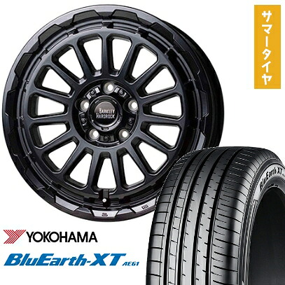 【取付対象】215/60R17 夏タイヤ ホイール4本セット YOKOHAMA ブルーアース XT AE61 (5/114車用) HOT STUFF バークレイハードロック リザード 17インチ【送料無料】｜アークタイヤ 店