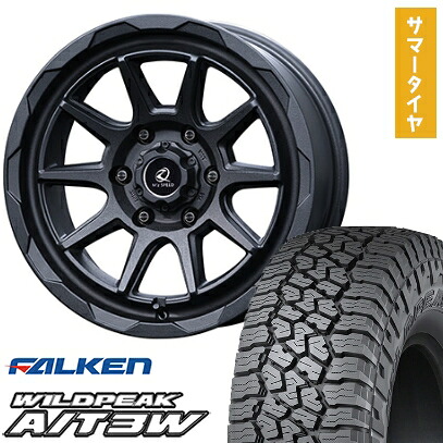 【取付対象】285/70R17 夏タイヤ ホイール4本セット FALKEN ワイルドピーク A/T3W (6/139車用) MZ SPEED ジュノウ エムエム 17インチ【送料無料】