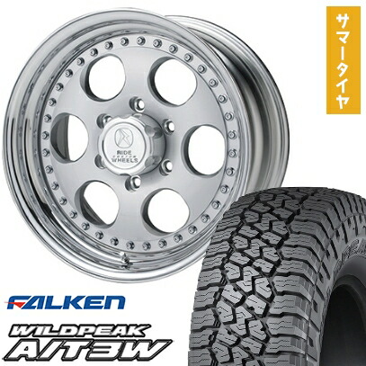 【取付対象】35X12.5R17 夏タイヤ ホイール4本セット FALKEN ワイルドピーク A/T3W (6/139車用) ELFORD ブラッドストック 17インチ【送料無料】