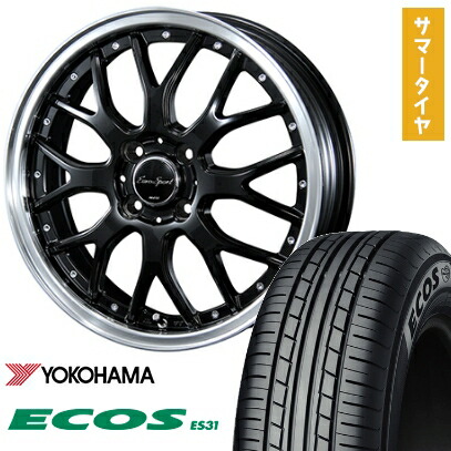 【取付対象】165/55R14 夏タイヤ ホイール4本セット YOKOHAMA エコス ES31 (軽自動車用) BLEST ユーロスポーツ タイプ815 14インチ【送料無料】