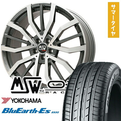 【取付対象】225/35R19 夏タイヤ ホイール4本セット YOKOHAMA ブルーアース ES32 (5/114車用) MSW by OZ Racing MSW 49(グロスガンメタルポリッシュ) 19インチ【送料無料】