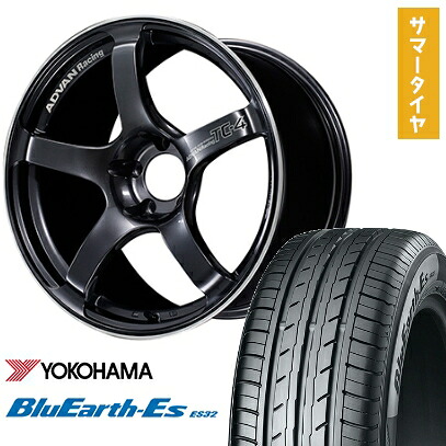【取付対象】215/50R17 夏タイヤ ホイール4本セット YOKOHAMA ブルーアース ES32 (5/114車用) YOKOHAMA アドバンレーシング TC4 17インチ【送料無料】|アークタイヤ 店