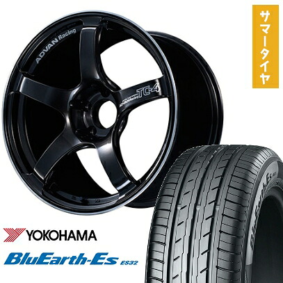 【取付対象】215/50R17 夏タイヤ ホイール4本セット YOKOHAMA ブルーアース ES32 (5/114車用) YOKOHAMA アドバンレーシング TC4 17インチ【送料無料】|アークタイヤ 店