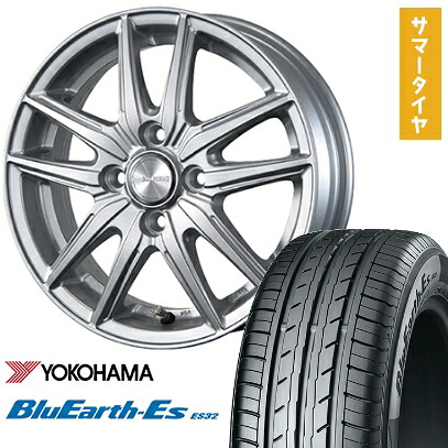 【取付対象】175/55R15 夏タイヤ ホイール4本セット YOKOHAMA ブルーアース ES32 (4/100車用) BRIDGESTONE エコフォルム SE-20 15インチ【送料無料】