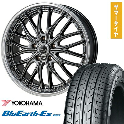 【取付対象】215/40R18 夏タイヤ ホイール4本セット YOKOHAMA ブルーアース ES32 (5/114車用) MONZA ワーウィック ディープランド 18インチ【送料無料】|アークタイヤ 店