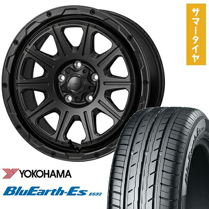 【取付対象】225/60R17 夏タイヤ ホイール4本セット YOKOHAMA ブルーアース ES32 (5/114車用) MONZA HI-BLOCK レグルス 17インチ【送料無料】