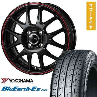 【取付対象】185/55R16 夏タイヤ ホイール4本セット YOKOHAMA ブルーアース ES32 (4/100車用) MONZA JPスタイル ジェファ 16インチ【送料無料】