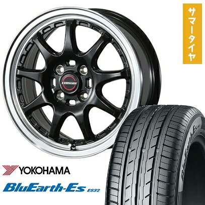 【取付対象】185/60R15 夏タイヤ ホイール4本セット YOKOHAMA ブルーアース ES32 (4/100車用) BLEST ユーロマジック タイプSC-9 15インチ【送料無料】