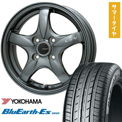 【取付対象】195/65R16 夏タイヤ ホイール4本セット ライズ/ロッキー(ガソリン) YOKOHAMA ブルーアース ES32 LEHRMEISTER CS-V(ガンメタ) 16インチ【送料無料】|アークタイヤ 店