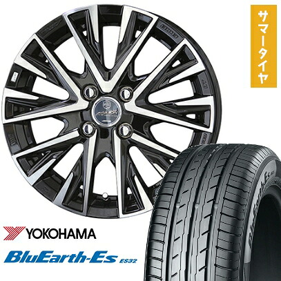 【取付対象】185/65R15 夏タイヤ ホイール4本セット YOKOHAMA ブルーアース ES32 (4/100車用) KYOHO スマック レジーナ 15インチ【送料無料】