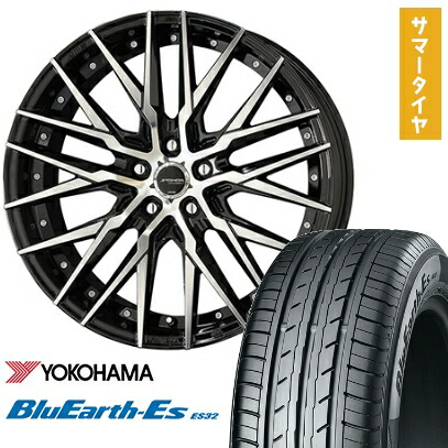 【取付対象】235/50R18 夏タイヤ ホイール4本セット YOKOHAMA ブルーアース ES32 (5/114車用) KYOHO シュタイナー CVX 18インチ【送料無料】 の商品写真