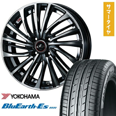 【取付対象】165/55R14 夏タイヤ ホイール4本セット YOKOHAMA ブルーアース ES32 (軽自動車用) WEDS レオニス FS 14インチ【送料無料】