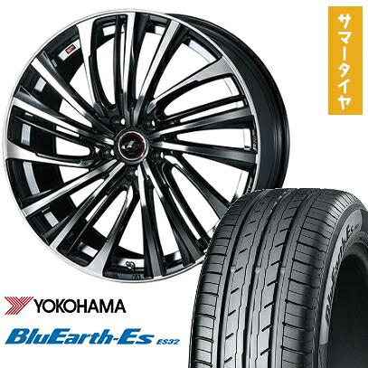 【取付対象】195/65R15 夏タイヤ ホイール4本セット YOKOHAMA ブルーアース ES32 (5/100車用) WEDS レオニス FS 15インチ【送料無料】