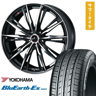 【取付対象】215/65R16 夏タイヤ ホイール4本セット YOKOHAMA ブルーアース ES32 (5/114車用) WEDS レオニス GX 16インチ【送料無料】