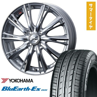 取付対象】165/50R16 夏タイヤ ホイール4本セット YOKOHAMA ブルー