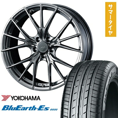 【取付対象】225/45R18 夏タイヤ ホイール4本セット YOKOHAMA ブルーアース ES32 (5/114車用) WEDS F-ZERO FZ-1 18インチ【送料無料】