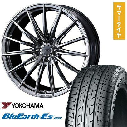 【取付対象】225/45R18 夏タイヤ ホイール4本セット YOKOHAMA ブルーアース ES32 (5/114車用) WEDS F-ZERO FZ-4 18インチ【送料無料】