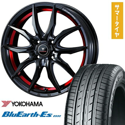 【取付対象】195/60R17 夏タイヤ ホイール4本セット ライズ/ロッキー（ガソリン） YOKOHAMA ブルーアース ES32 WEDS ノヴァリス ローグ VF 17インチ【送料無料】