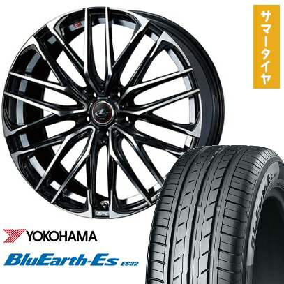 【取付対象】225/50R18 夏タイヤ ホイール4本セット YOKOHAMA ブルーアース ES32 (5/114車用) WEDS レオニス SK 18インチ【送料無料】
