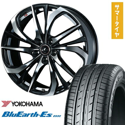 【取付対象】225/50R18 夏タイヤ ホイール4本セット YOKOHAMA ブルーアース ES32 (5/114車用) WEDS レオニス TE 18インチ【送料無料】
