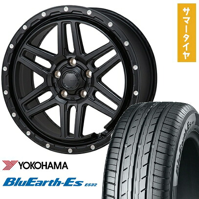 【取付対象】225/60R17 夏タイヤ ホイール4本セット YOKOHAMA ブルーアース ES32 (5/114車用) MONZA HI-BLOCK エルデ 17インチ【送料無料】
