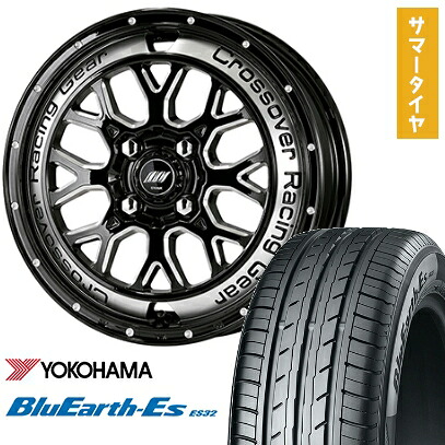 【取付対象】165/55R14 夏タイヤ ホイール４本セット 軽自動車用 YOKOHAMA ブルーアース ES32 WORK クラッグ CKV 14インチ【送料無料】