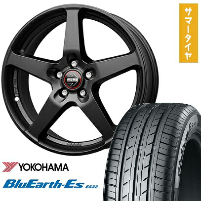 【取付対象】195/50R16 夏タイヤ ホイール4本セット シエンタ 2015-22 YOKOHAMA ブルーアース ES32 MOMO ファイブ 16インチ【送料無料】|アークタイヤ 店