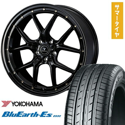 【取付対象】225/50R18 夏タイヤ ホイール4本セット YOKOHAMA ブルーアース ES32 (5/114車用) WEDS ノヴァリス アセット S1 18インチ【送料無料】
