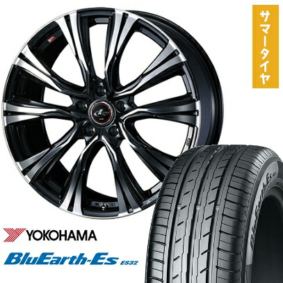 【取付対象】215/60R16 夏タイヤ ホイール4本セット YOKOHAMA ブルーアース ES32 (5/114車用) WEDS レオニス VR 16インチ【送料無料】