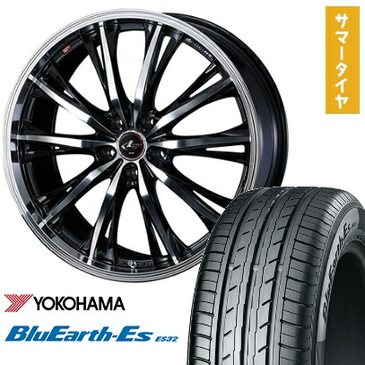 【取付対象】225/50R18 夏タイヤ ホイール4本セット YOKOHAMA ブルーアース ES32 (5/114車用) WEDS レオニス RT 18インチ【送料無料】